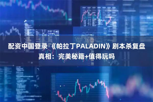 配资中国登录 《帕拉丁PALADIN》剧本杀复盘真相：完美秘籍+值得玩吗